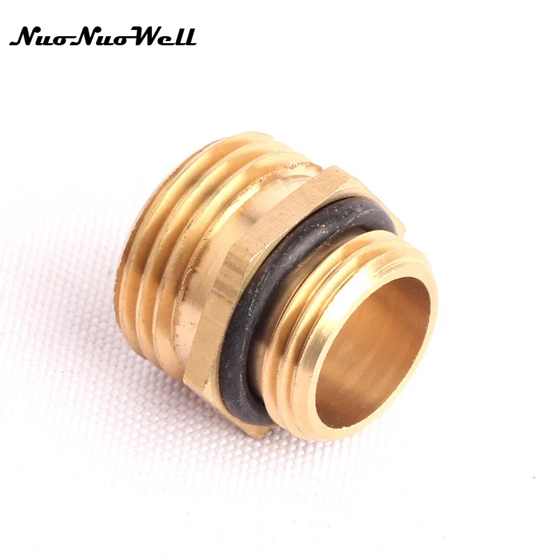 

3pcs NuoNuoWell M18 to 1/2" Male Thread Brass Connector for Garden Irrigation Watering Valve Water Gun Adapter Hose Fittings