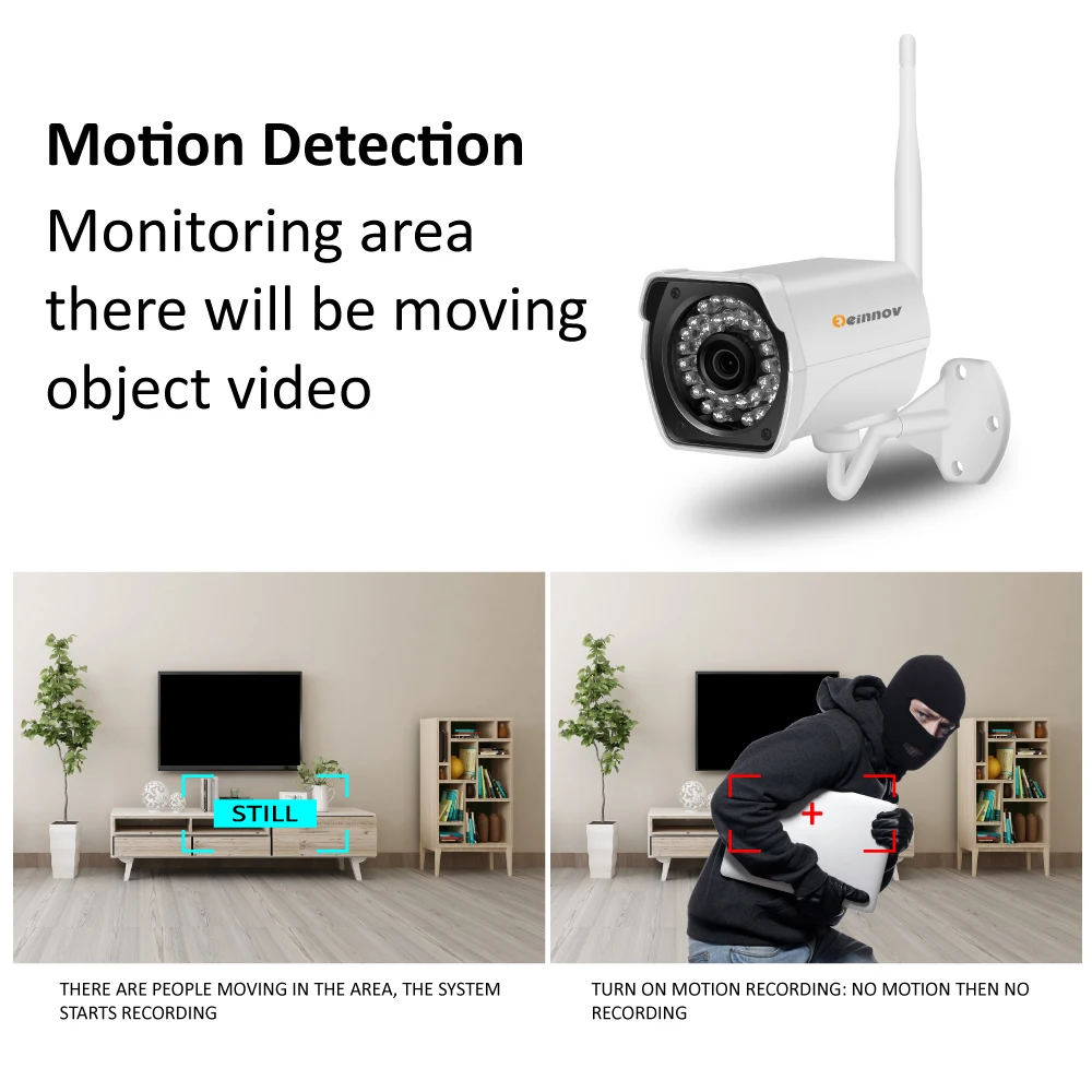 Einnov IP камера Wifi камера безопасности 1080P беспроводная уличная камера наблюдения с аудио уличная Водонепроницаемая 2MP HD Onvif