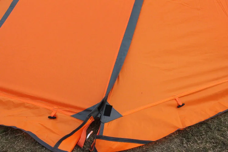 Flytop кемпинговая палатка на открытом воздухе 2 человека двухслойная алюминиевая палка анти снег и Водонепроницаемый Открытый Семейный Тент со снежной юбкой