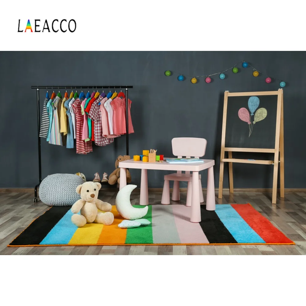 Laeacco Уютные Детские игрушки медведь игровая комната стол одеяло Вечеринка