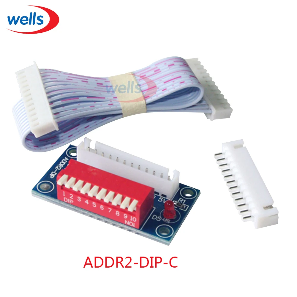 DMX512 ADDR2 DIP10 до 12P провод 12pin длина провода 200 мм|wire wire|wire 2 |