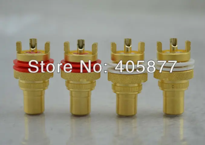 4 шт. Позолоченные RCA гнездо аудио класса для cd плеера усилитель|audio grade|socketgrade |