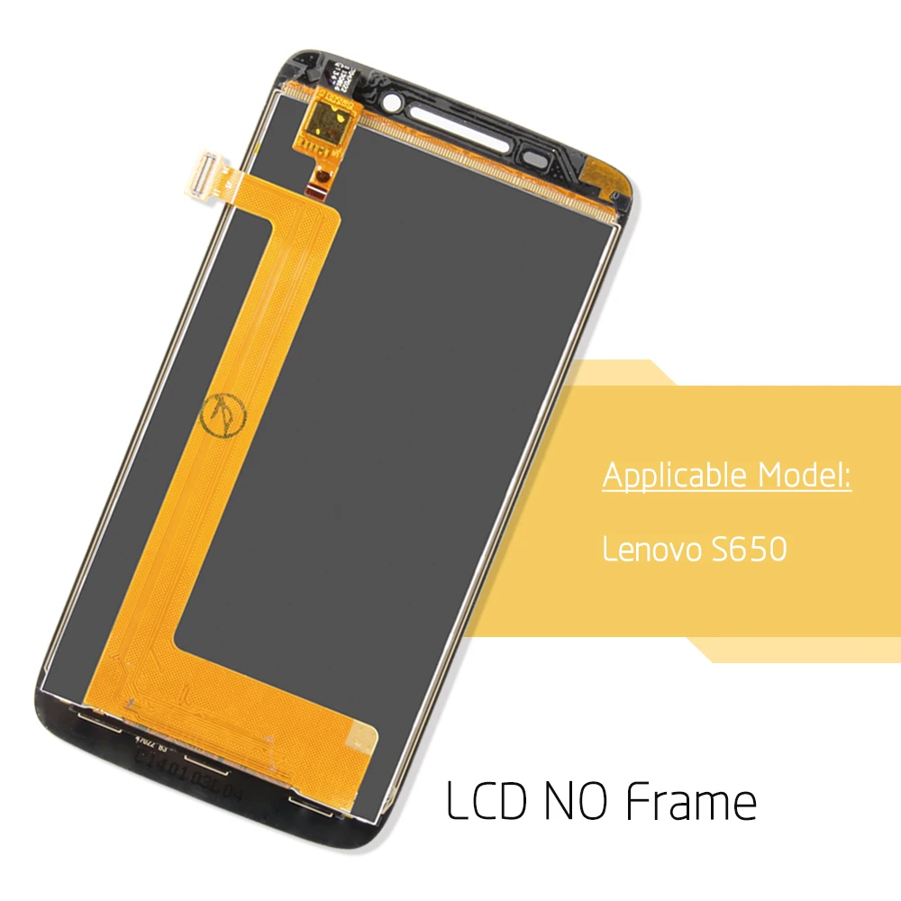 5 ''протестированный для Lenovo S650 ЖК-дисплей с сенсорным экраном дигитайзер