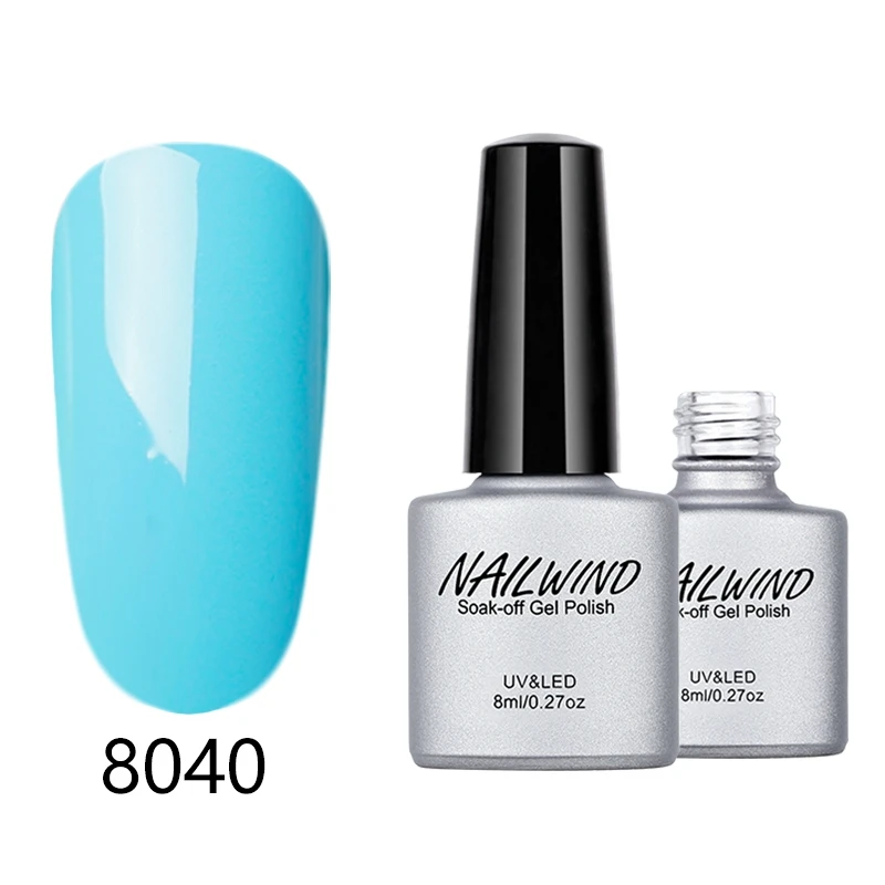 8040 NAILWIND, 8 мл, чистый, 8031-8060 цветов, Гель-лак для ногтей, замачиваемый, УФ светодиодный, стойкий лак для ногтей, грунтовка, Гель-лак для ногтей - Цвет: 8040