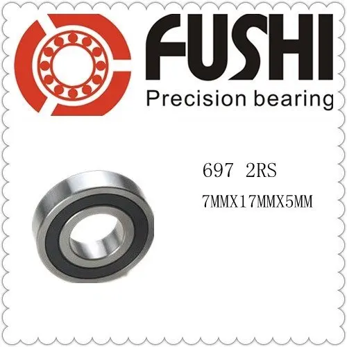 697 2RS ABEC 1 7*17*5 мм (100 шт.) герметичные Миниатюрные шарикоподшипники 619/7 2RS|bearing