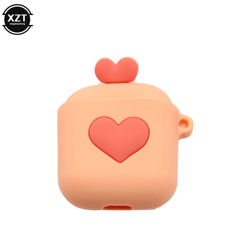 Мультяшный беспроводной Чехол для Bluetooth наушников силиконовый чехол с зарядкой