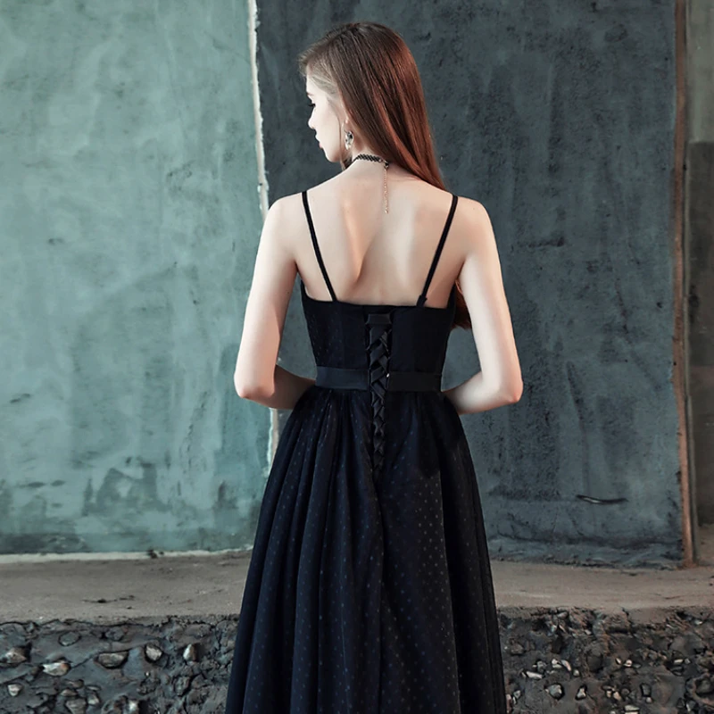 Винтажное Черное вечернее платье со шнуровкой | Свадьбы и торжества