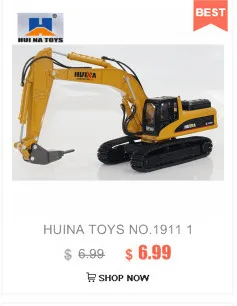 HUINA 1540 самосвал с ДУ 1/18 2,4 г 6CH сплав версия 360 градусов вращения строительство инженерное транспортное средство игрушка подарок для 8 детей