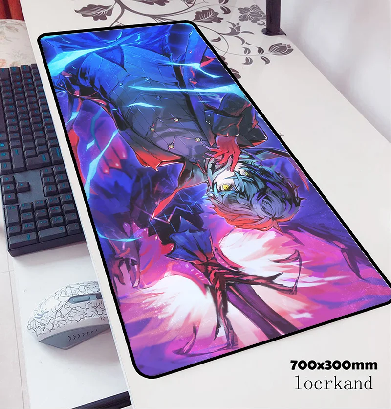 Persona 5 Коврик для мыши 700x300x3 мм массовый шаблон компьютерный коврик геймер геймпад