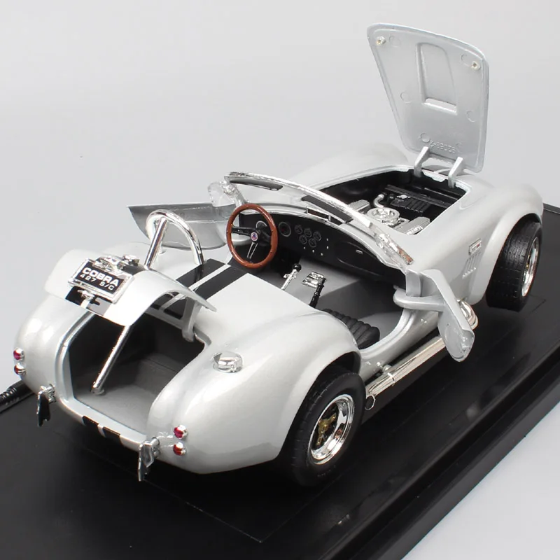 1/18 масштабная большая винтажная модель спортивных автомобилей Ford Shelby Cobra 427 S/C AC 1964, литая под давлением детская коллекция хобби, реплики