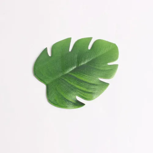 green leaf 1 шт. тропический искусственный коврик с листьями EVA подстаканники водонепроницаемый Изолированный подстаканник коврик Кофе Чай напиток подставки Настольный Декор 13*10 см - Цвет: green leaf