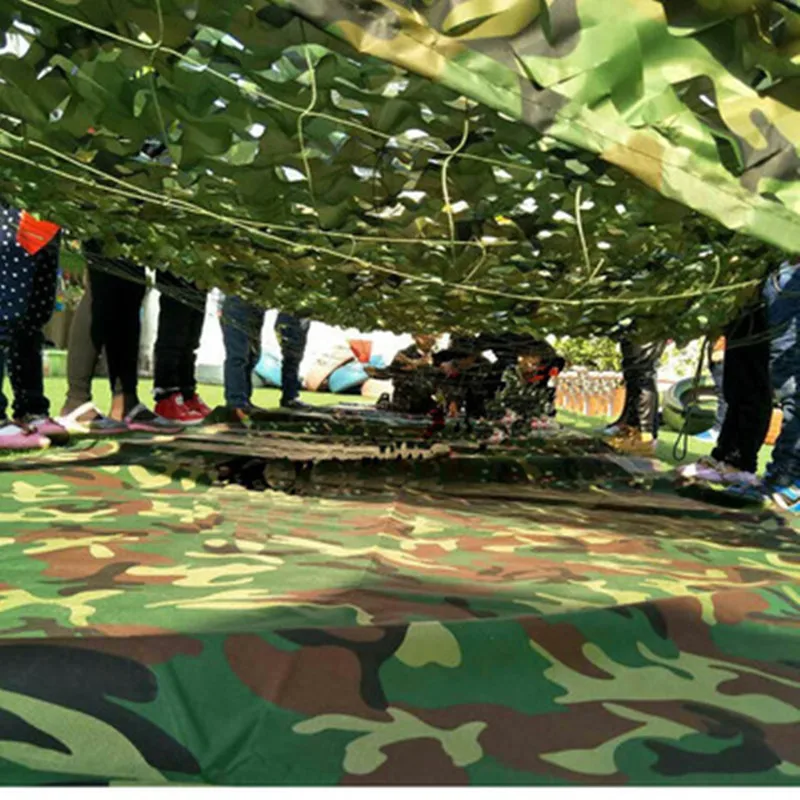 2x8M Military Camouflage Jungle Sun Shade Net Outdoor Camping Mesh Awning Hunting Shade Sails Hide Cover Beach Sun Shelter Tent