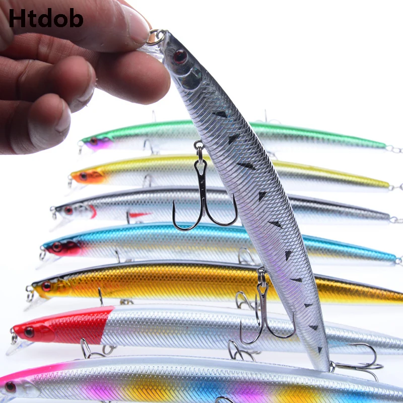 Htdob 10 шт. приманка для рыбной ловли 18 см 26 г пластиковая в виде гольяна плавающая