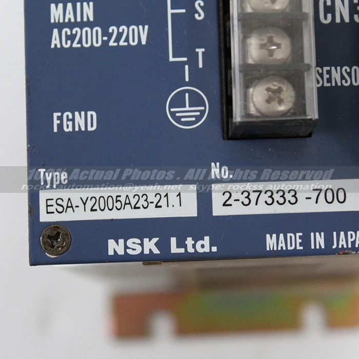 NSK Серводвигатель ESA Y2005A23 21.1 используется в хорошем состоянии с бесплатной