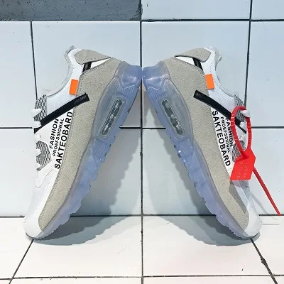 Официальный для мужчин и женщин Air кроссовки дышащие Maxes удобные 90 Off White Forces 1 Подушка кроссовки - Цвет: Белый
