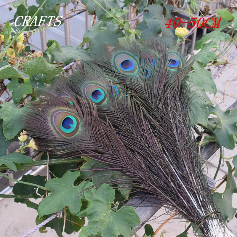 Новинка! Высококачественные Натуральные перышки павлина 25 30 см/40 50 см сделай сам