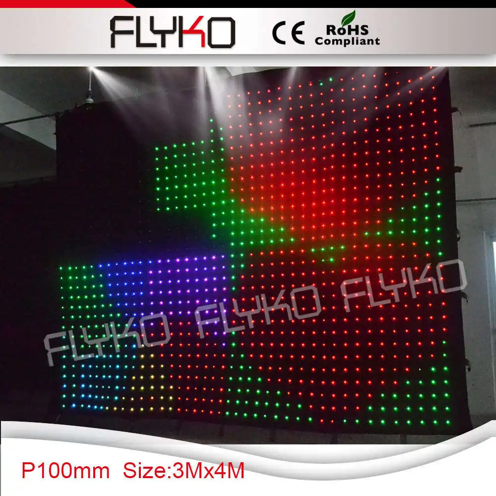 Фото P10 best seller DJ music video led curtain 3x4m Лампы и освещение P10 best seller DJ music video led curtain 3x4m Лампы и освещение