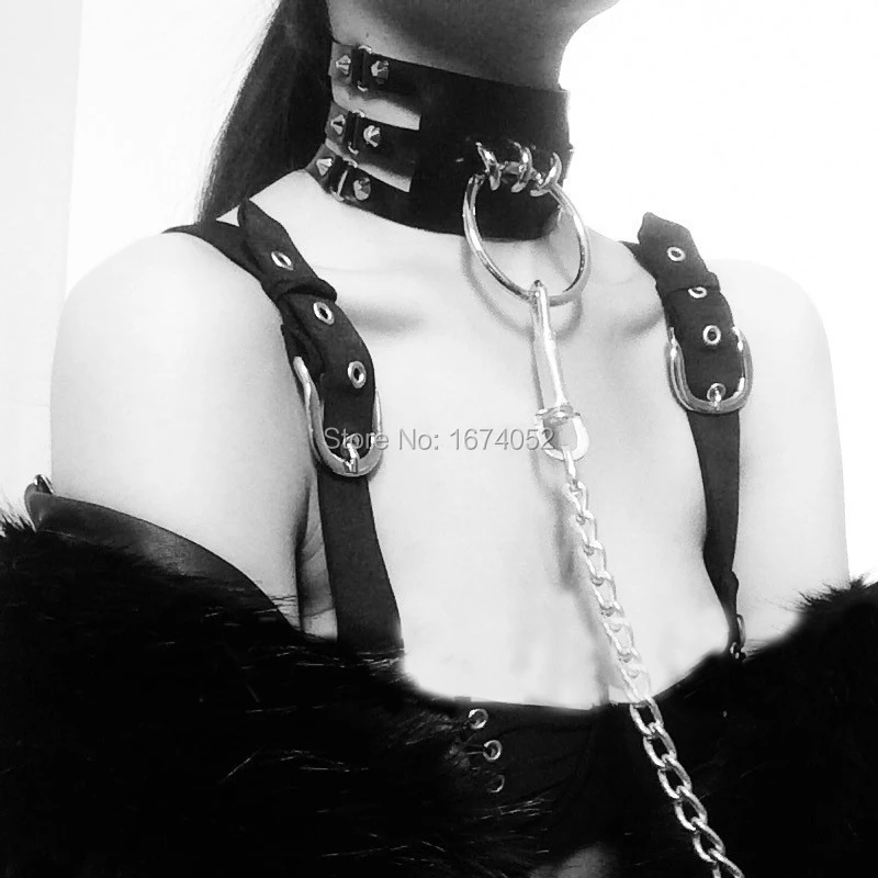 Сверхмощный Готический ошейник в стиле панк ручной работы с вырезами