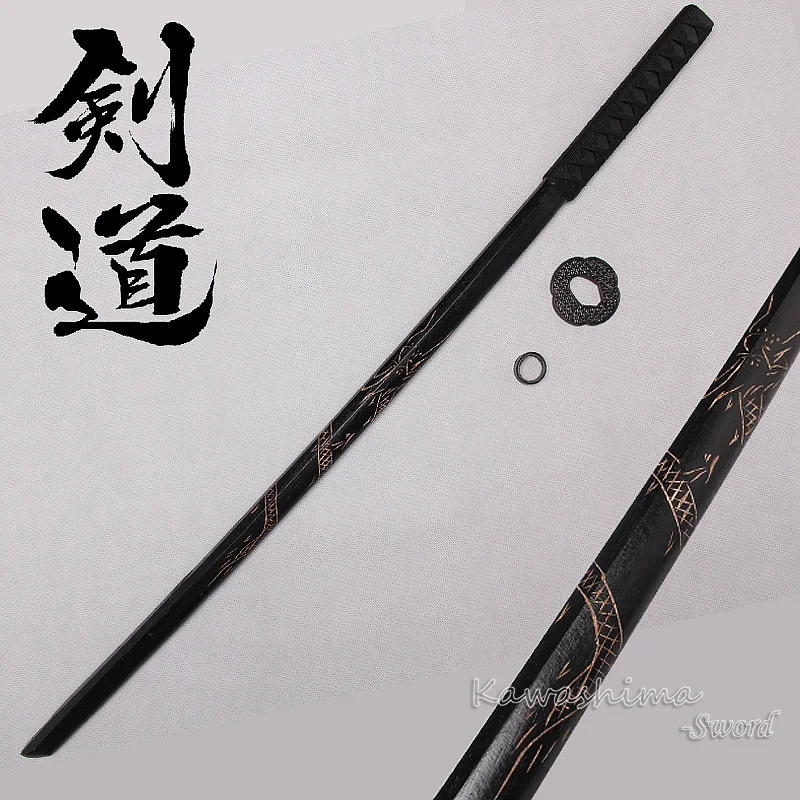 Деревянный самурайский меч Dragon Design Bokken тренировочный Kendo Stick Bushido Katana с сумкой из