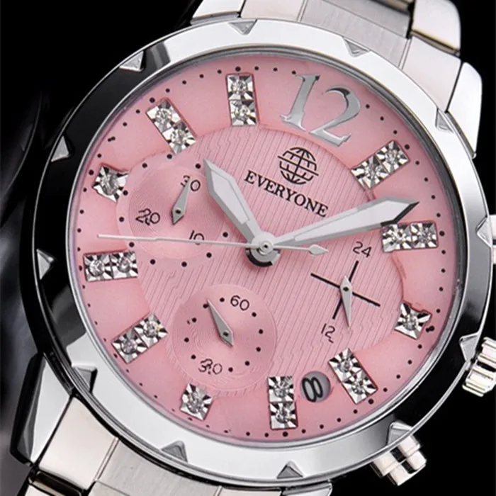 Часы наручные женские кварцевые с бриллиантами брендовые модные повседневные в