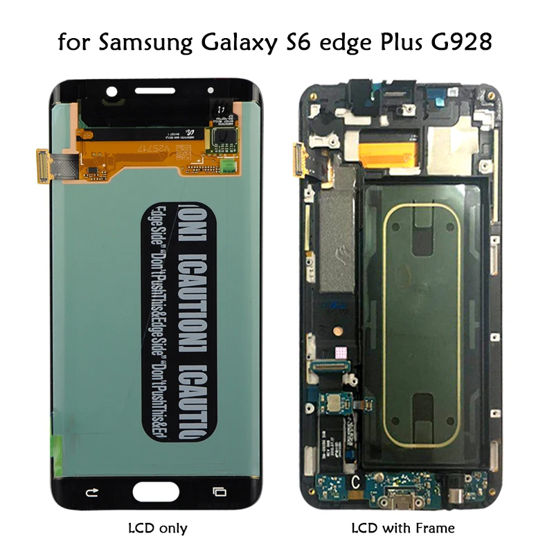 Высококачественный протестированный для Samsung Galaxy S6 Edge Plus G928 + ЖК дисплей с рамкой