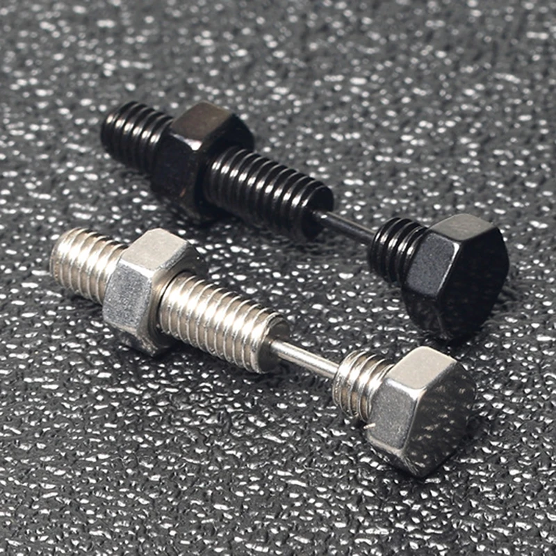 Серьги-гвоздики из нержавеющей стали в стиле панк модные украшения для пирсинга