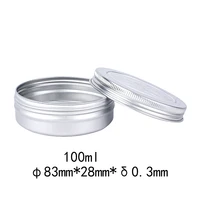 10pcs empty refillable round storage box aluminum with clear window cosmetic case diy beauty tool storage holder container