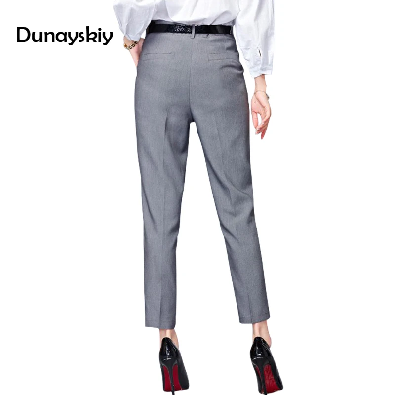 Женские брюки для офиса, новинка, весенние, Ol Pantalon Femme, повседневные брюки, эластичные, высокая талия, облегающие, рабочая одежда, брюки, Bottoms