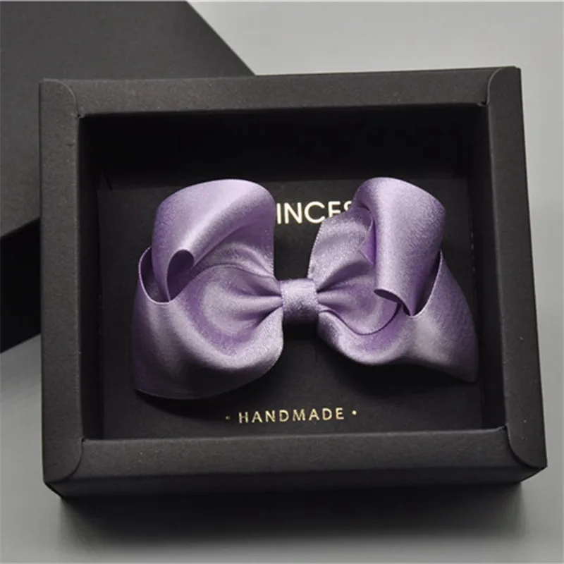 Бантом бантик из тесьмы для волос заколка девочек детей и подростков сделанная