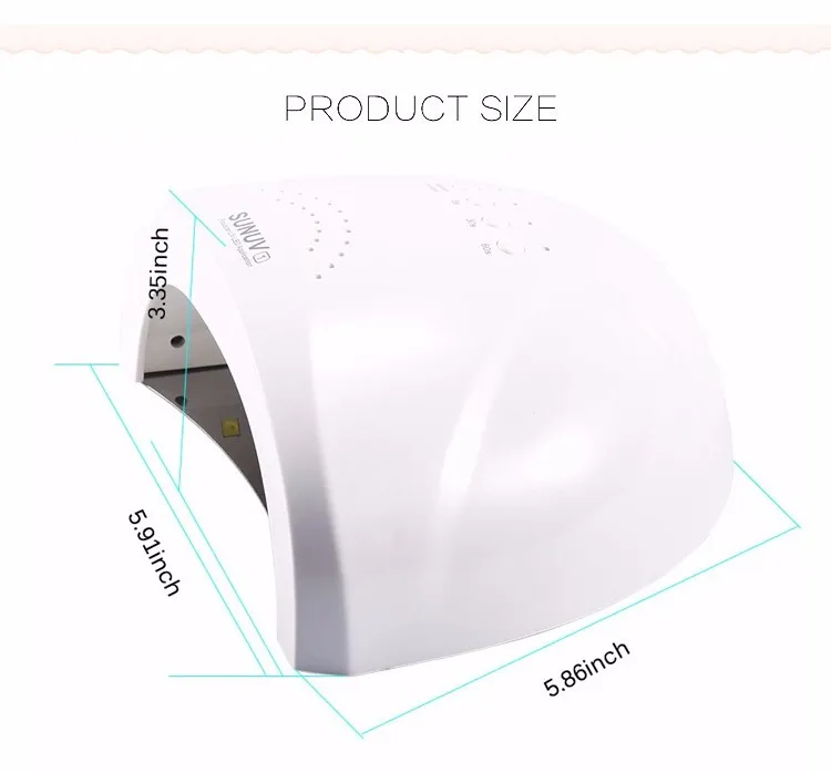 SUNUV золото Sunone 48 W Профессиональный Nail лампе светодиодный Маникюр УФ лампы ногтей сушилка для УФ гель светодиодный гель для ногтей машина инфракрасный Сенсор