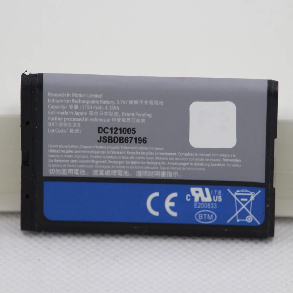 10 шт./лот C-S2 телефон батарея для Blackberry Curve 9300 8300 8310 8320 8330 8520 8530 8700 внутренний карман