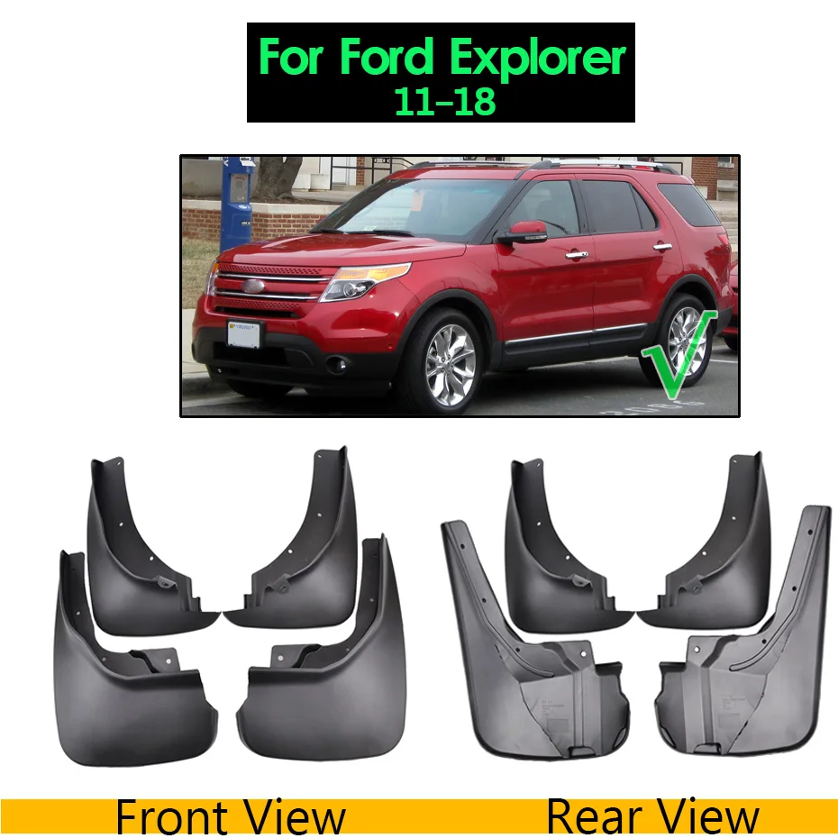 Брызговики XUKEY для Ford Fiesta Focus Mondeo Fusion Ecosport Escape Kuga Explorer S-Max Брызговики крыло брызговиков