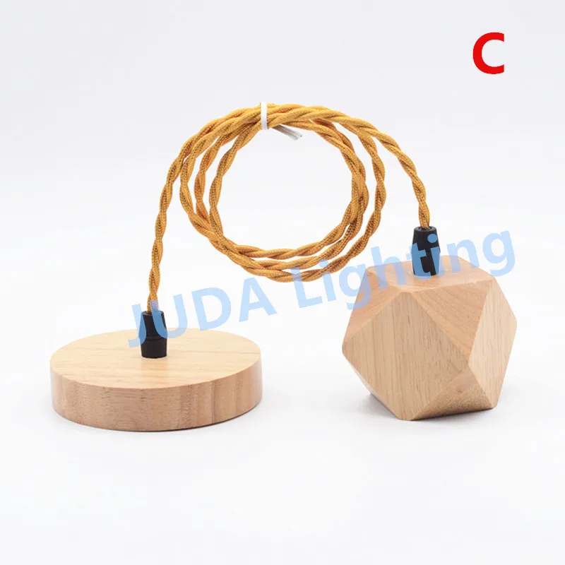 Патрон для лампы с цоколем E27 подставка под дерево розовым навесом и плетеным