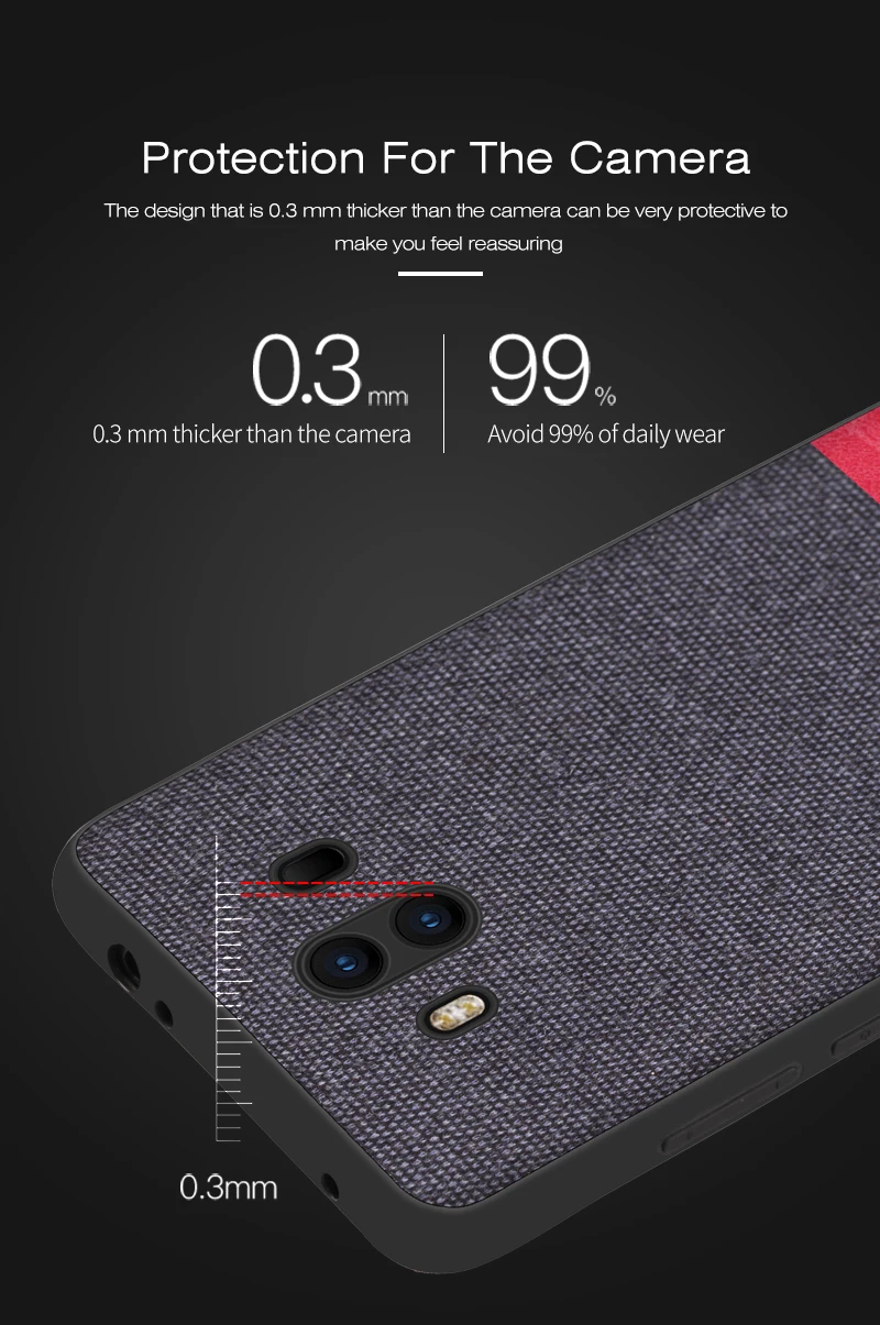 Чехол на huawei mate 10, мягкий чехол из ТПУ с краями, холщовая задняя крышка, модный тканевый чехол для huawei mate 10 mate 10 Pro, чехол s, новинка