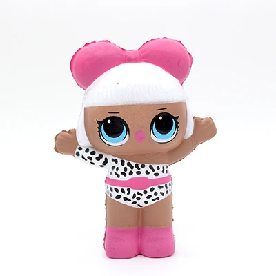 Red Bow Doll Jumbo Squishy развлечения Squishe животные для детей снятия стресса у взрослых Squeeze игрушки - Цвет: Red Bow Doll