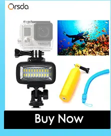 Светодиодный 40 м подводный Водонепроницаемый светильник светодиодный led для gopro мощности с регулируемой яркостью виде