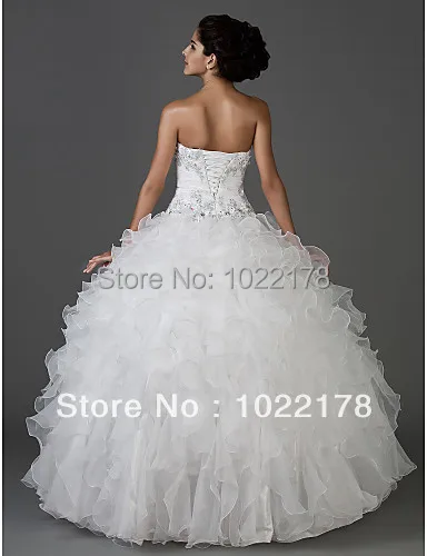 Ball Gown Sweetheart Strapless Floor-length Taffeta And Organza Wedding Dress | Свадьбы и торжества