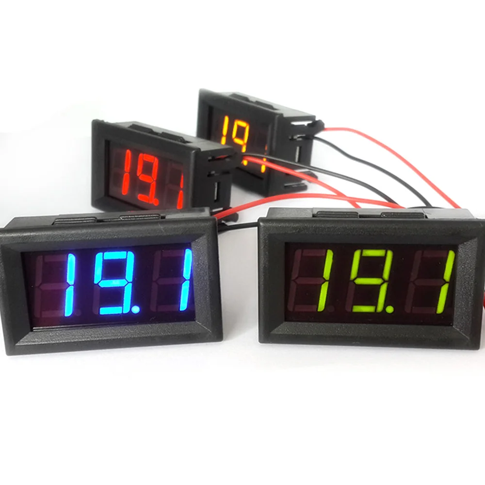 Цифровой вольтметр для мотоцикла Вольтметр Панель измеритель напряжения 12V120V 150V