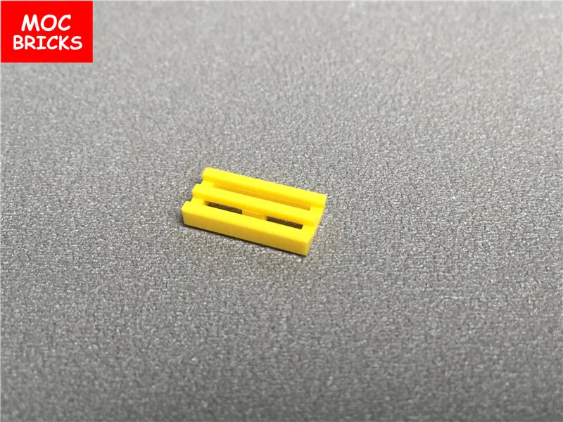 10 шт./лот MOC кирпичная плитка Модифицированная 1x2 решетка с нижним пазом/губа