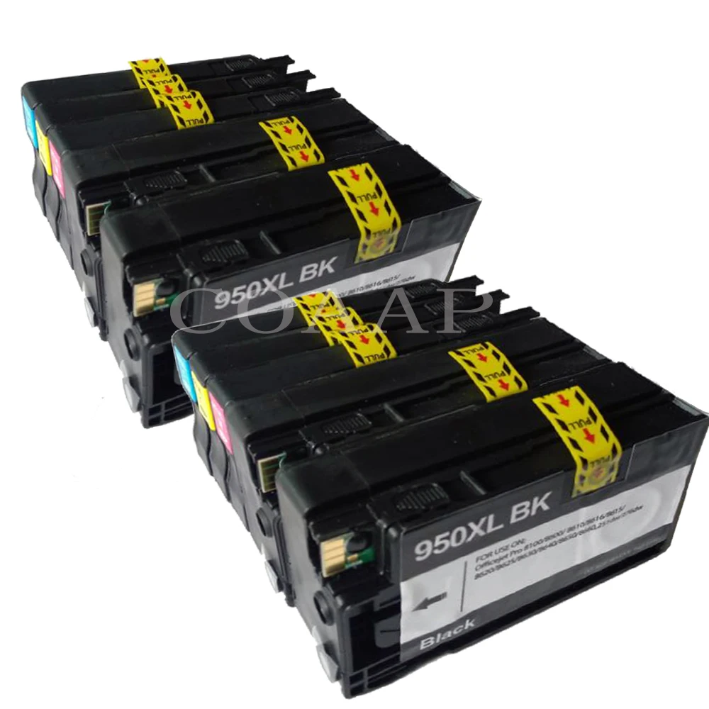 10x сменный чернильный картридж для hp 950 951 hp950xl hp951xl Officejet Pro 8610 8600 8100 8625 8630 принтер |