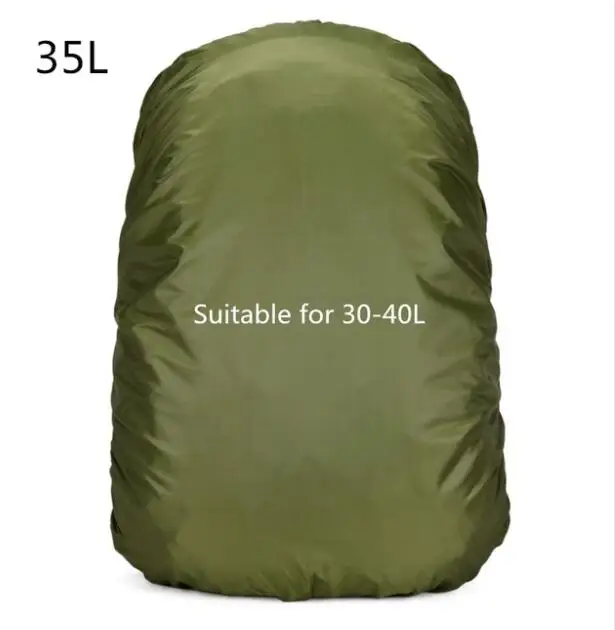Army Green for 35L 20L-80L Открытый спортивный водонепроницаемый рюкзак Кемпинг Туризм Велоспорт пылезащитный дождевик портативный спортивный мешок дождевик регулируемый - Цвет: Army Green for 35L