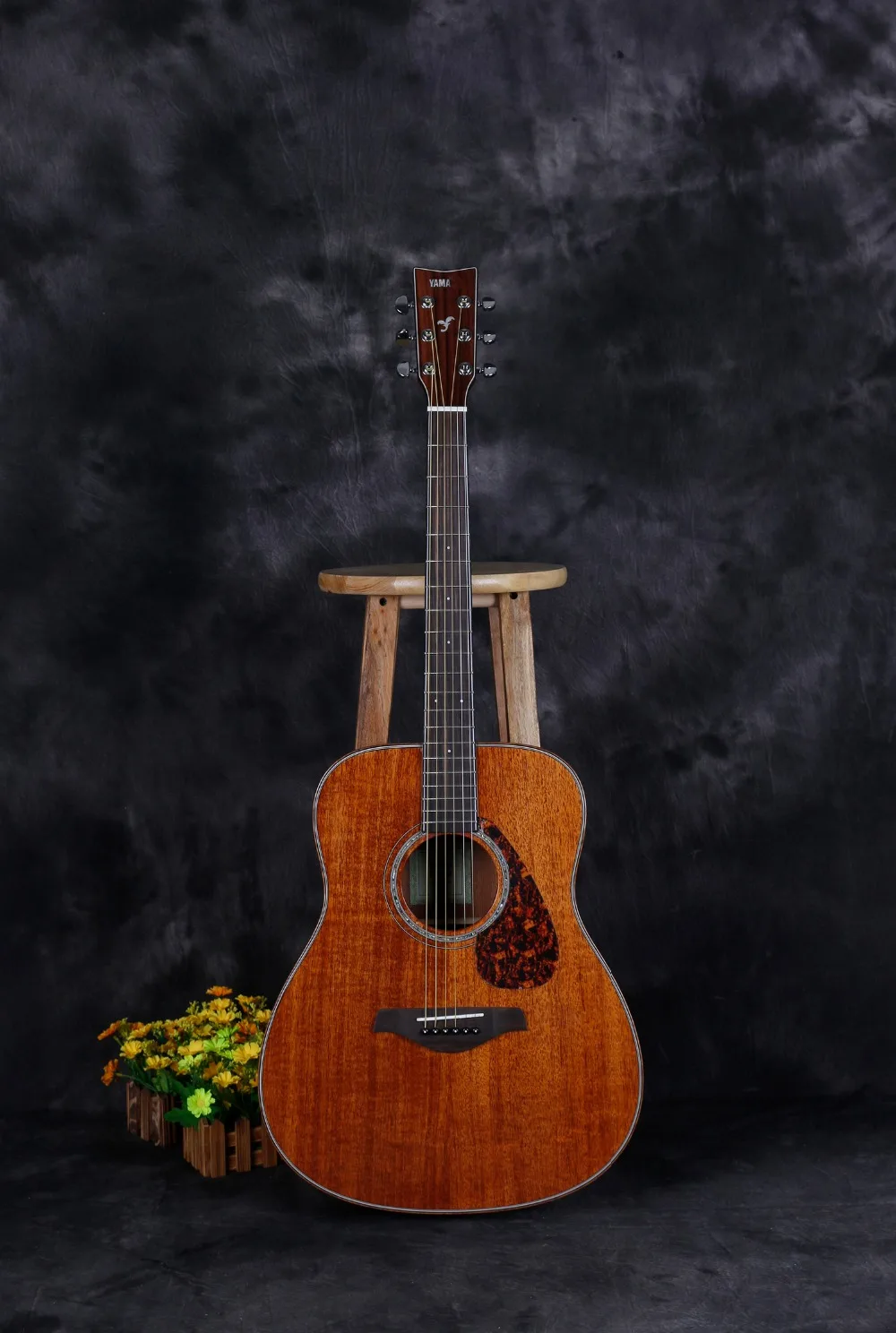 FG850 яма Акустическая гитара твердая ель Топ палисандр задняя и боковая|guitar