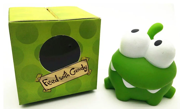 1 шт. веревка лягушка виниловая Резина android игры Кукла отрезать веревку Ом ном конфеты глотая монстр игрушка фигурка телефон игра погремушка 001
