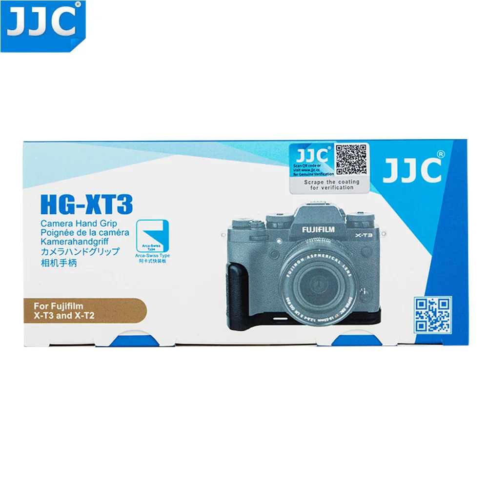 JJC Камера рукоятки кронштейн для ЖК-дисплея с подсветкой Fujifilm X-T3 X-T2 XT3 XT2 заменить Fujifilm MHG-XT3 MHG-XT2 Arca Swiss Тип Quick Release Plate