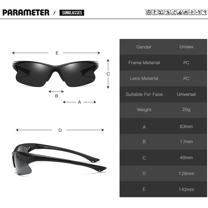 Мужские поляризованные солнцезащитные очки dubery дизайнерские винтажные