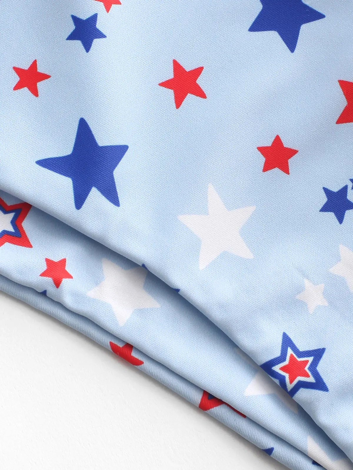 Женский купальник бикини ZAFUL v образный вырез с принтом в виде звезд перекрестный