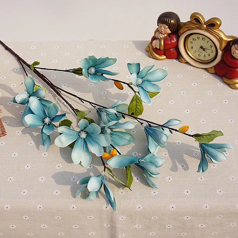 Искусственные Шелковые магнолии искусственные цветы свадебные украшения для