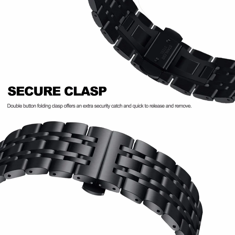 V-moro новейшие модные ремешки для часов для samsung gear S3 классический ремешок металлический браслет из нержавеющей стали gear S3 спортивные умные ремешки для часов