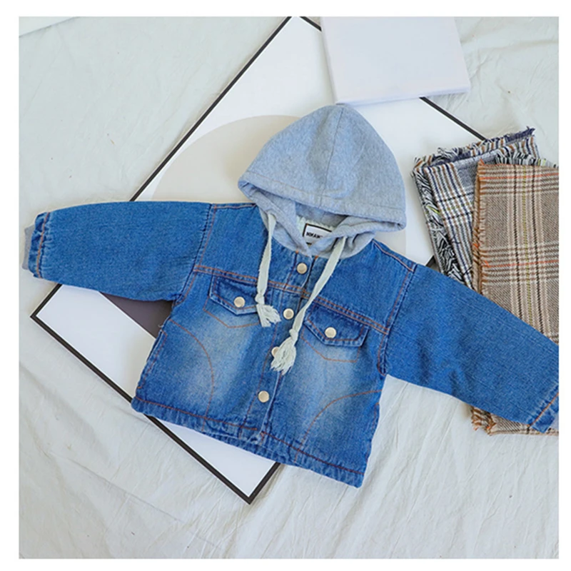 SFC-254 зимняя верхняя одежда для маленьких мальчиков и детей темно-синяя плюшевая