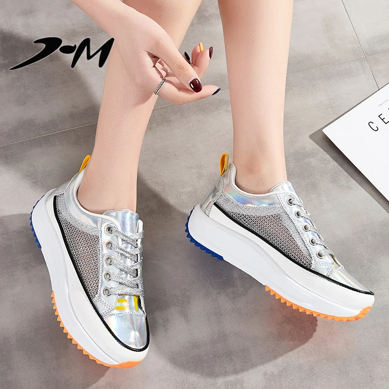 Женская Белая обувь Брендовая Zapatos Dorados Para Mujer Роскошная на танкетке для женщин